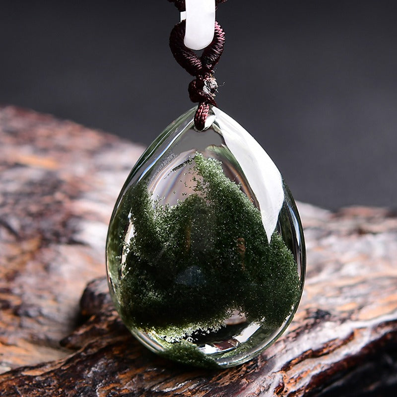 Green Phantom Crystal Pendant