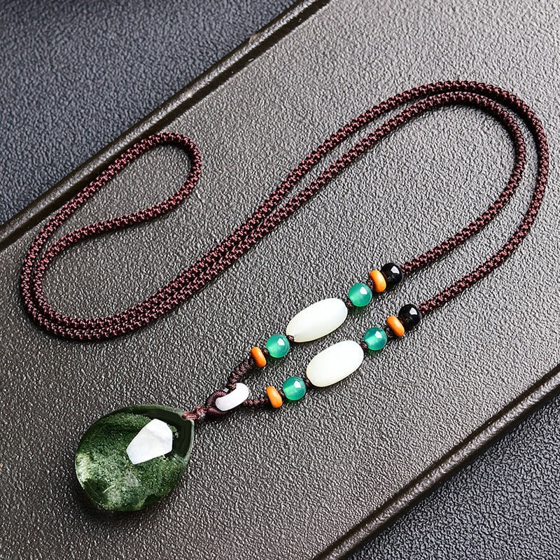 Green Phantom Crystal Pendant