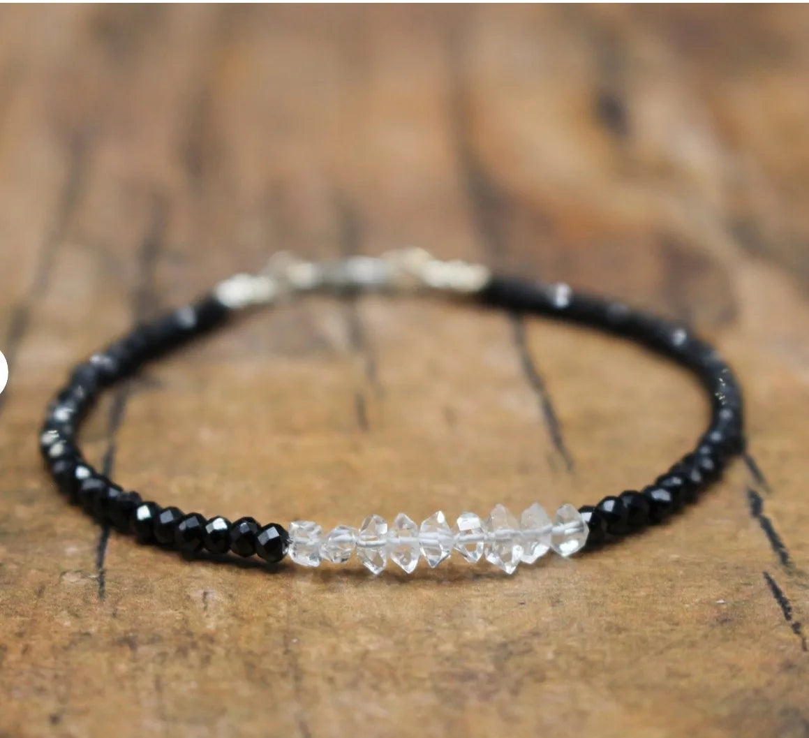 Black Tourmaline Empath Protection Bracelet for Women