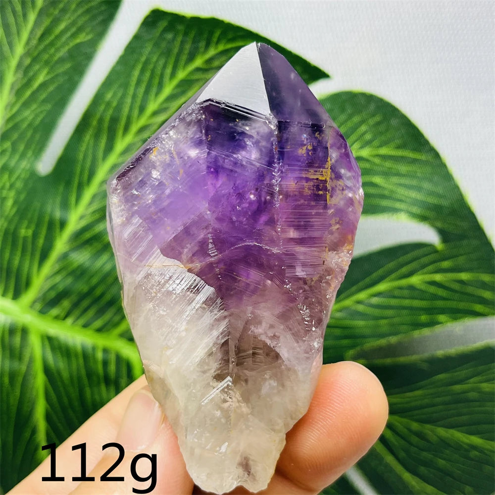 Natural Gemstone Amethyst Sceptre Clear Crystal Original Mineral Specimen Home Room Decoration Witchcraft altar Spiritual Yoga