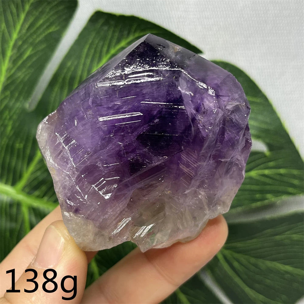 Natural Gemstone Amethyst Sceptre Clear Crystal Original Mineral Specimen Home Room Decoration Witchcraft altar Spiritual Yoga