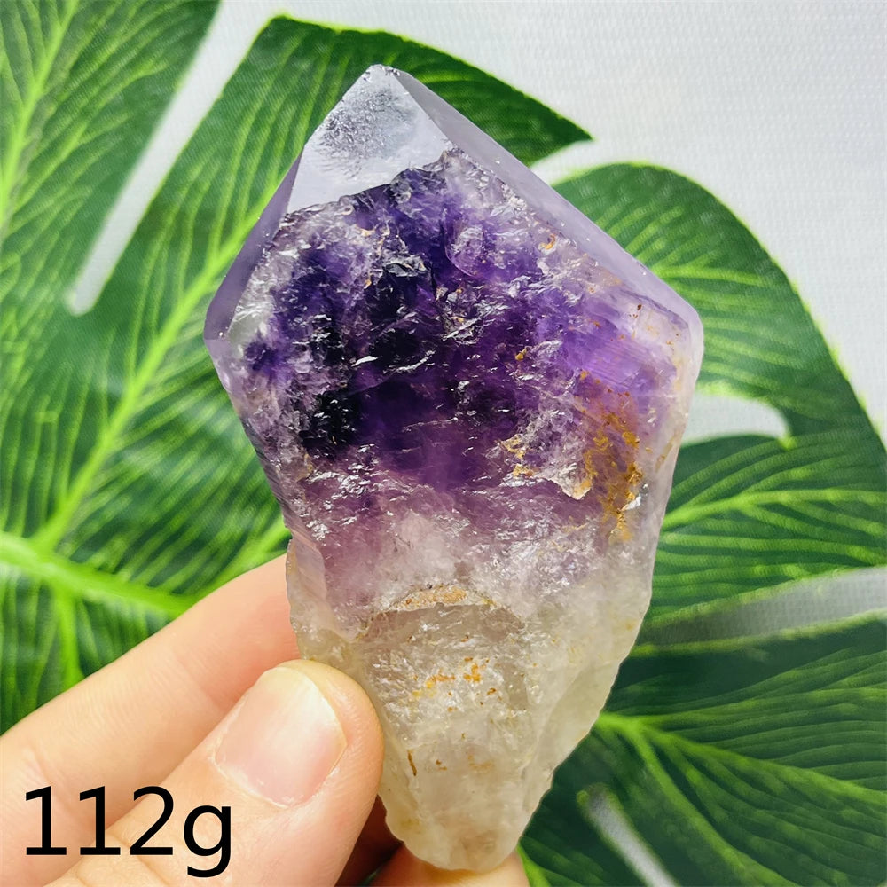 Natural Gemstone Amethyst Sceptre Clear Crystal Original Mineral Specimen Home Room Decoration Witchcraft altar Spiritual Yoga