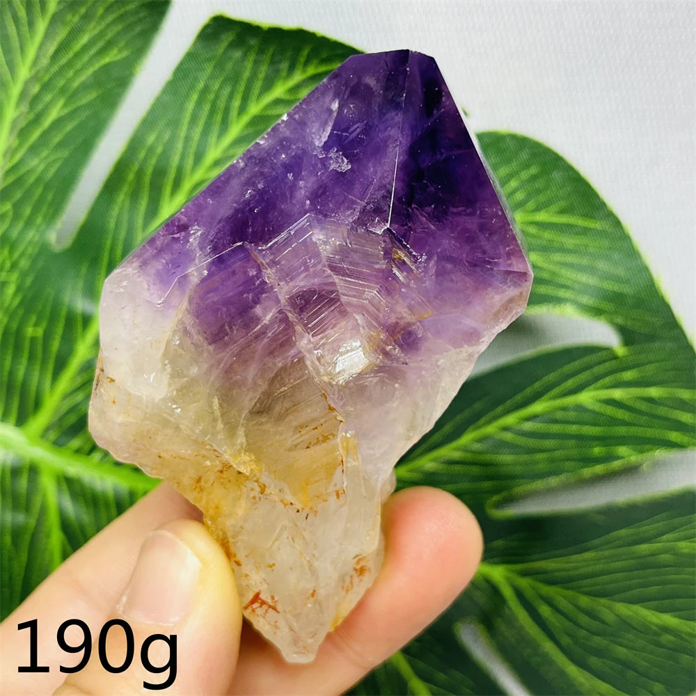 Natural Gemstone Amethyst Sceptre Clear Crystal Original Mineral Specimen Home Room Decoration Witchcraft altar Spiritual Yoga