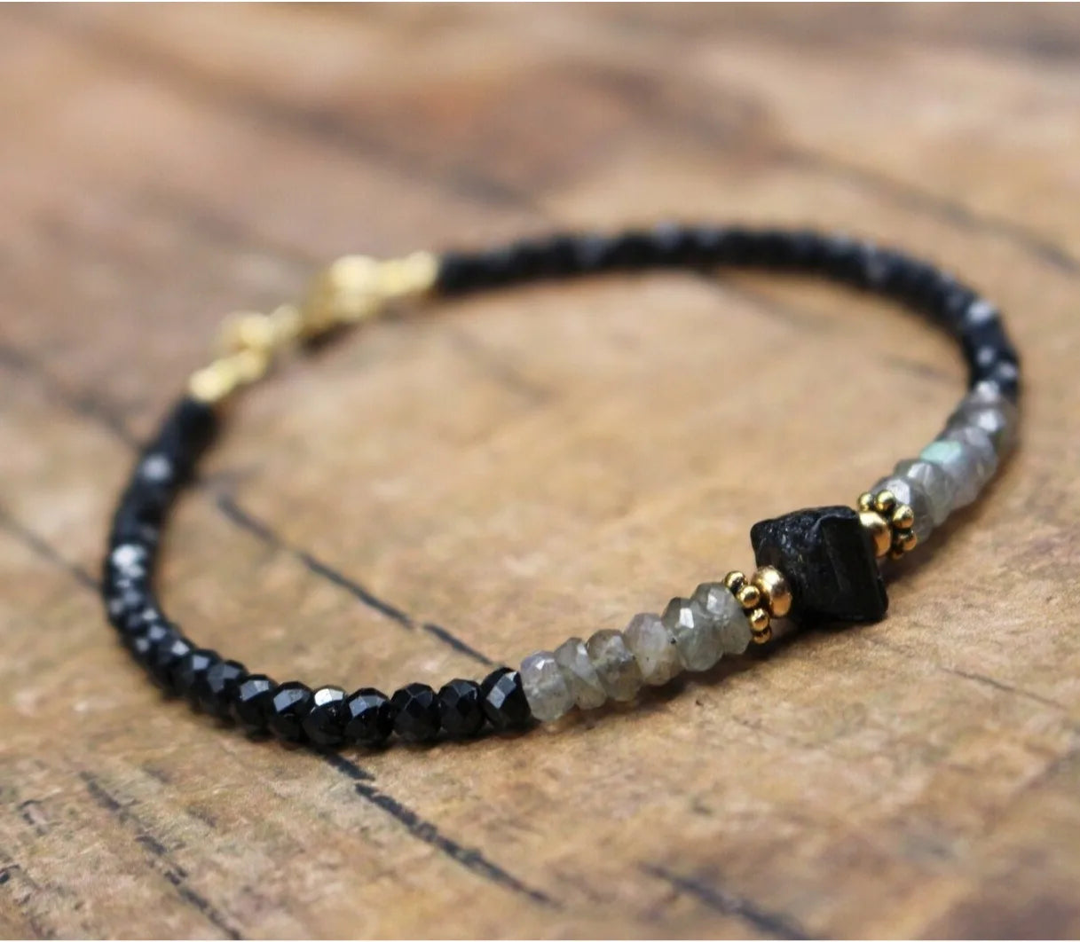 Black Tourmaline Empath Protection Bracelet for Women