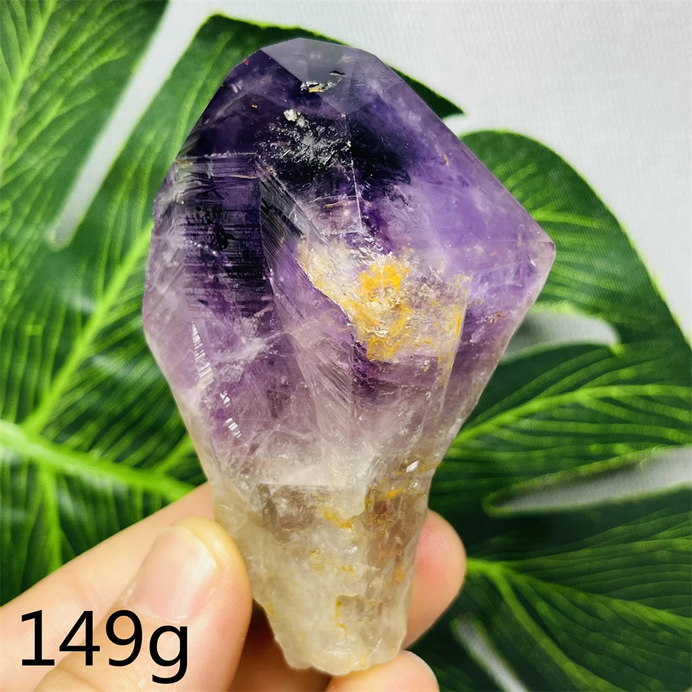 Natural Gemstone Amethyst Sceptre Clear Crystal Original Mineral Specimen Home Room Decoration Witchcraft altar Spiritual Yoga