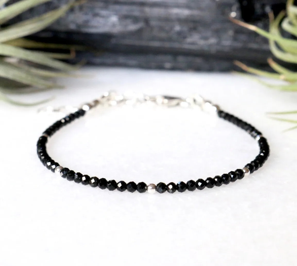 Black Tourmaline Empath Protection Bracelet for Women