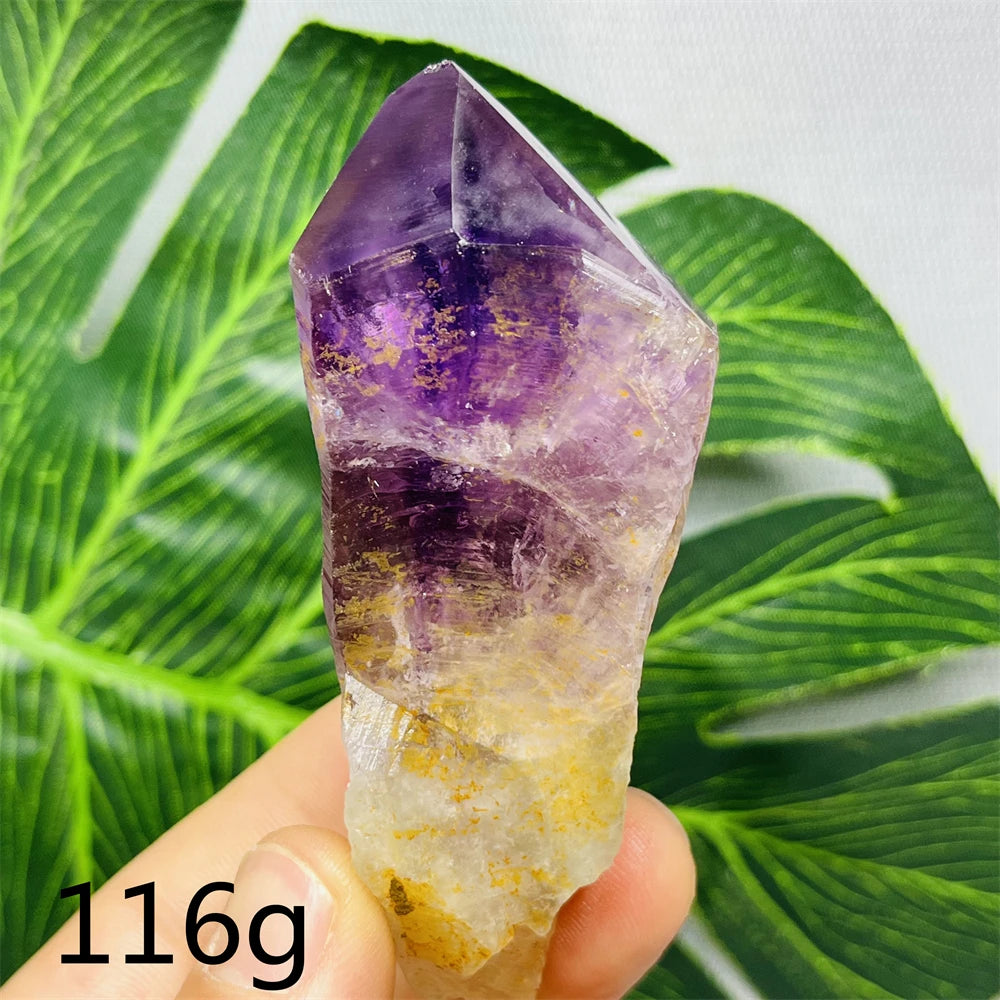 Natural Gemstone Amethyst Sceptre Clear Crystal Original Mineral Specimen Home Room Decoration Witchcraft altar Spiritual Yoga