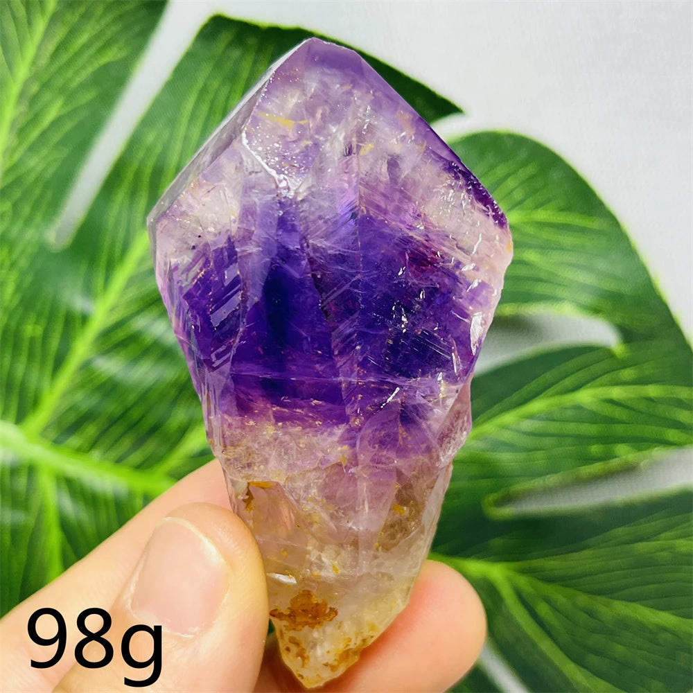 Natural Gemstone Amethyst Sceptre Clear Crystal Original Mineral Specimen Home Room Decoration Witchcraft altar Spiritual Yoga