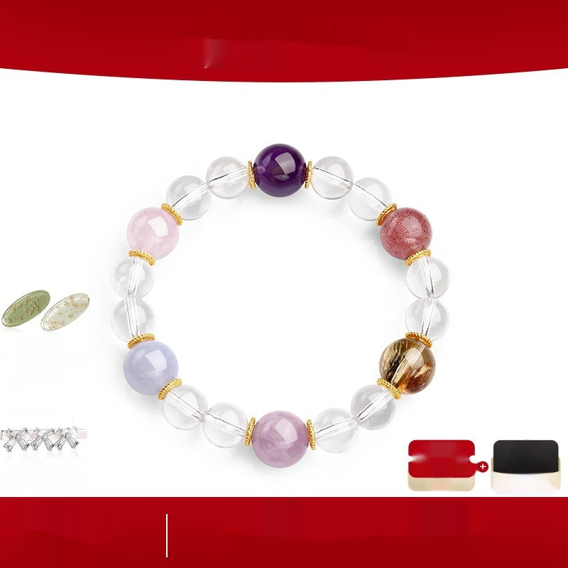 Song Crystal Amethyst Ankang Bracelet