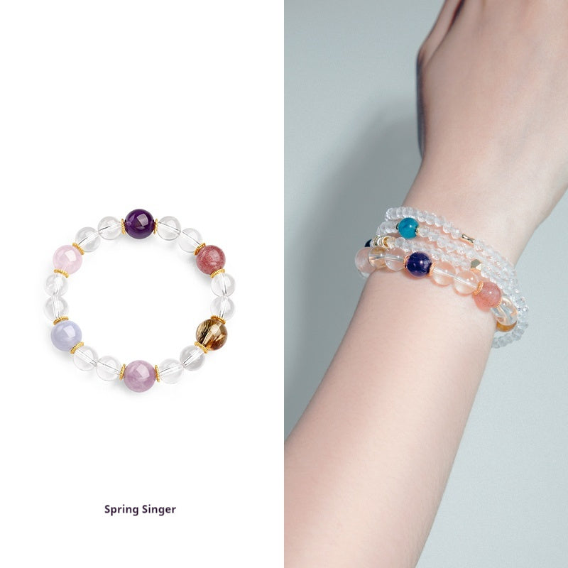 Song Crystal Amethyst Ankang Bracelet