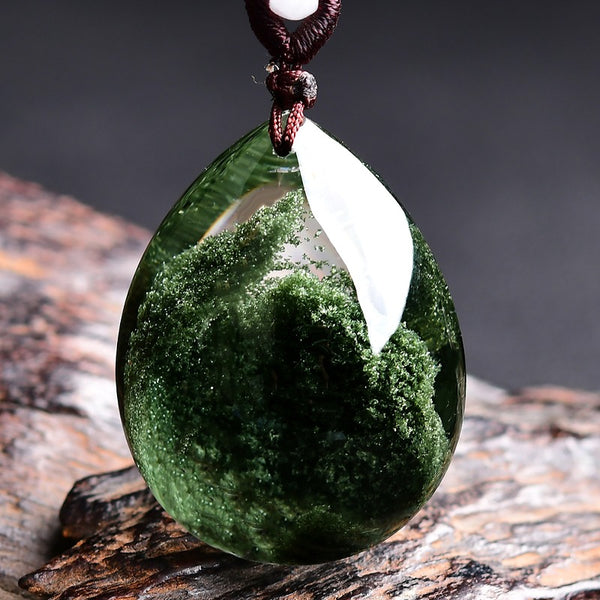 Green Phantom Crystal Pendant