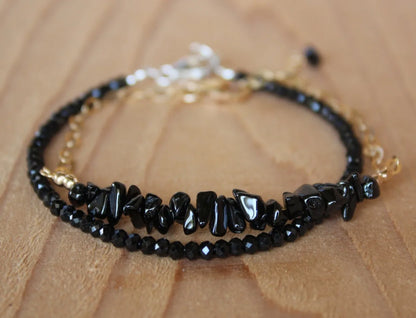 Black Tourmaline Empath Protection Bracelet for Women