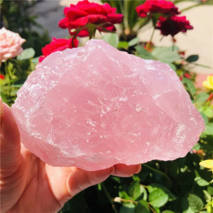 1kg Large Size Natural Rose Quartz Stone Crystal Stones Raw Mineral Specimens Home Decoration Pink Crystals Stone
