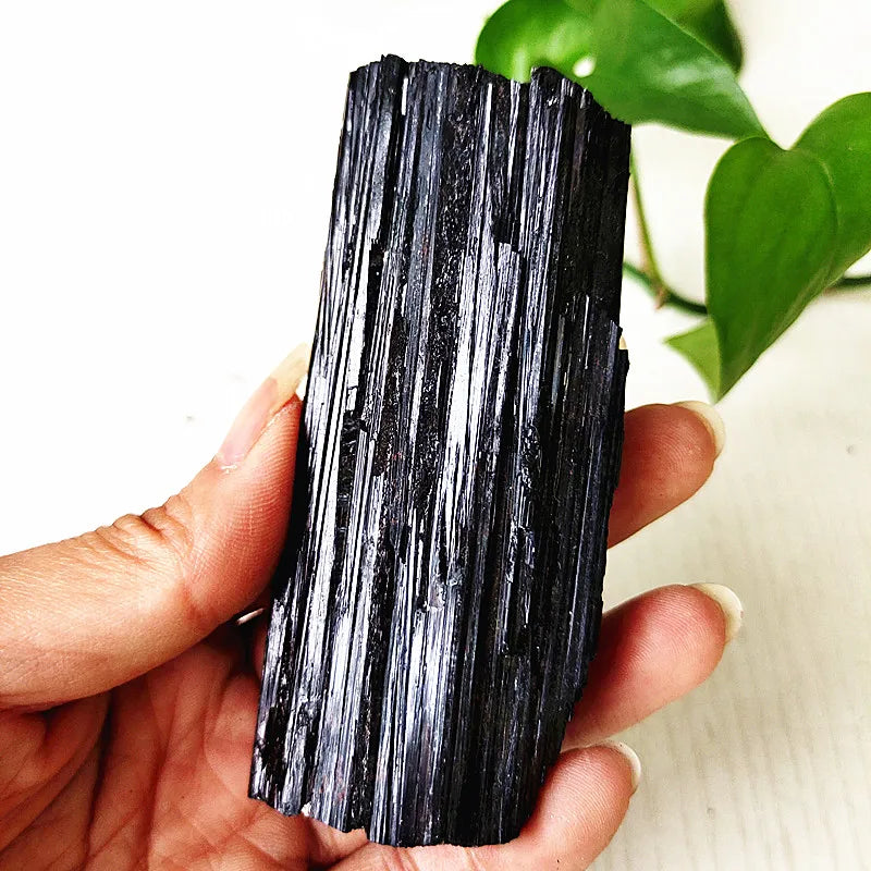 Natural Black Tourmaline Raw Crystal Stone Mineral Specimen Room Decor Home Spiritual Energy Meditation Piedras Naturales y Mine