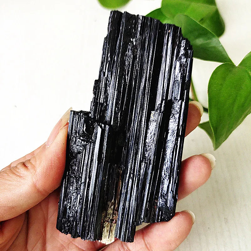 Natural Black Tourmaline Raw Crystal Stone Mineral Specimen Room Decor Home Spiritual Energy Meditation Piedras Naturales y Mine