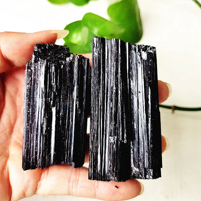 Natural Black Tourmaline Raw Crystal Stone Mineral Specimen Room Decor Home Spiritual Energy Meditation Piedras Naturales y Mine