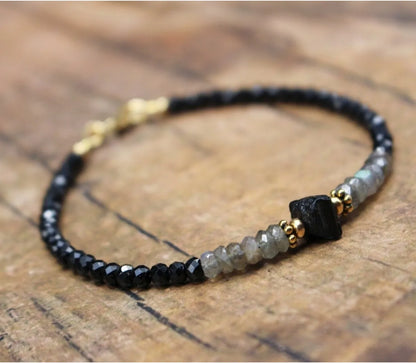 Black Tourmaline Empath Protection Bracelet for Women