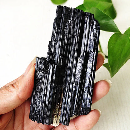 Natural Black Tourmaline Raw Crystal Stone Mineral Specimen Room Decor Home Spiritual Energy Meditation Piedras Naturales y Mine