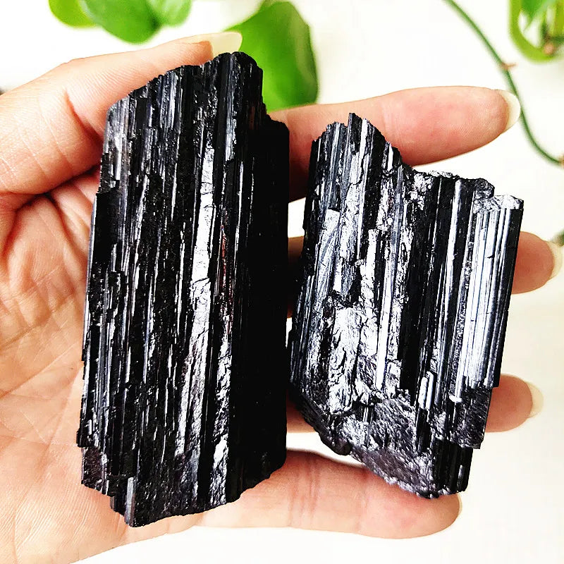 Natural Black Tourmaline Raw Crystal Stone Mineral Specimen Room Decor Home Spiritual Energy Meditation Piedras Naturales y Mine