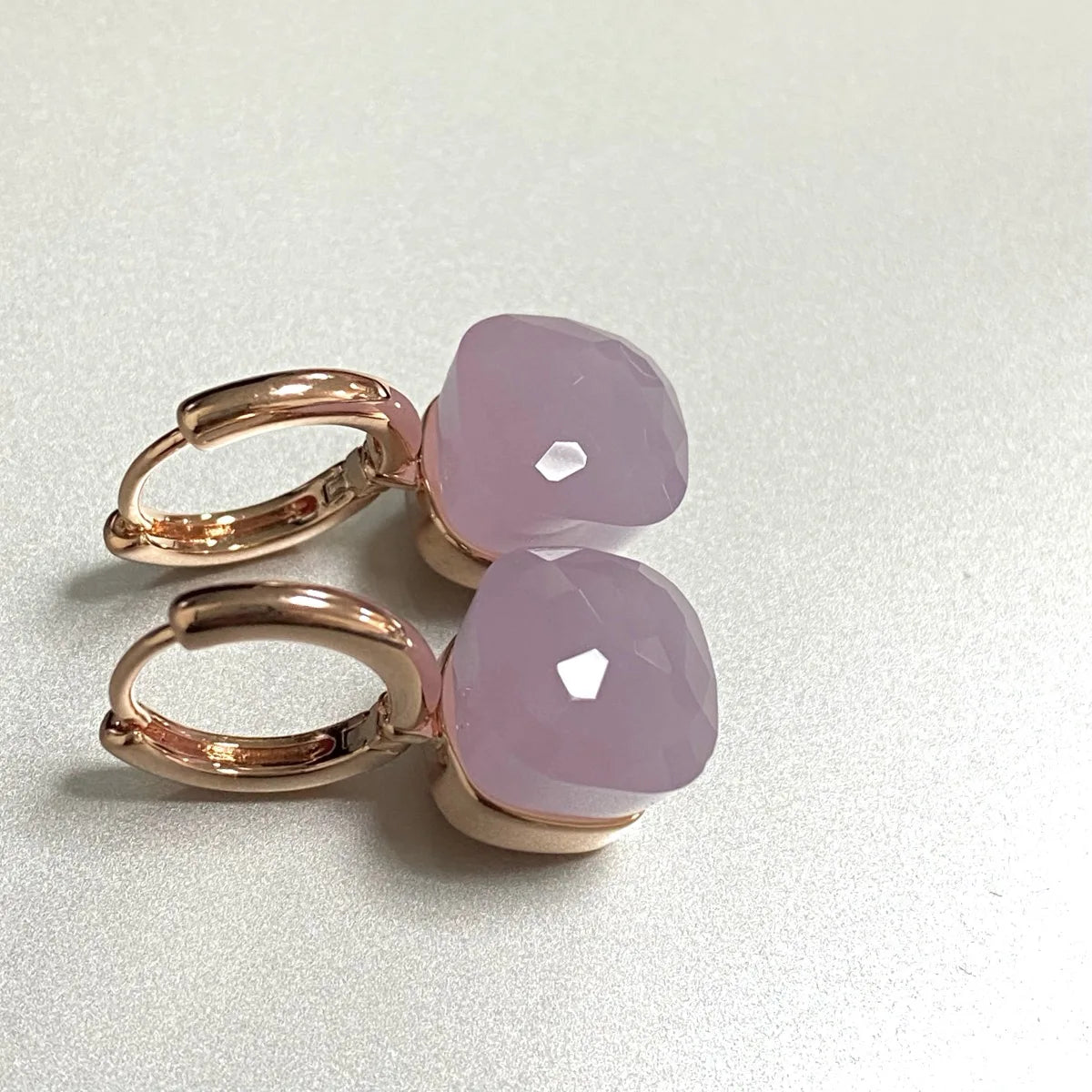 Classic Crystal Earrings Candy Square Earrings Platinum Plated Water Drop Candy Color Earrings Women Crystal Jewelry Gift