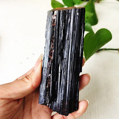 Natural Black Tourmaline Raw Crystal Stone Mineral Specimen Room Decor Home Spiritual Energy Meditation Piedras Naturales y Mine