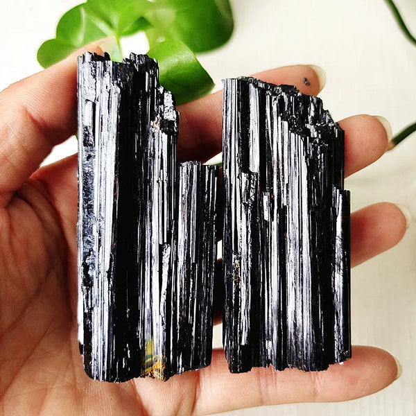 Natural Black Tourmaline Raw Crystal Stone Mineral Specimen Room Decor Home Spiritual Energy Meditation Piedras Naturales y Mine