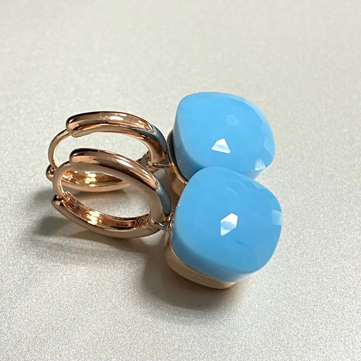 Classic Crystal Earrings Candy Square Earrings Platinum Plated Water Drop Candy Color Earrings Women Crystal Jewelry Gift