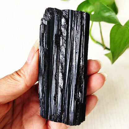 Natural Black Tourmaline Raw Crystal Stone Mineral Specimen Room Decor Home Spiritual Energy Meditation Piedras Naturales y Mine
