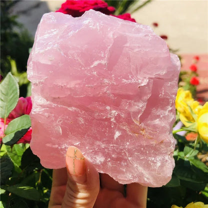 1kg Large Size Natural Rose Quartz Stone Crystal Stones Raw Mineral Specimens Home Decoration Pink Crystals Stone