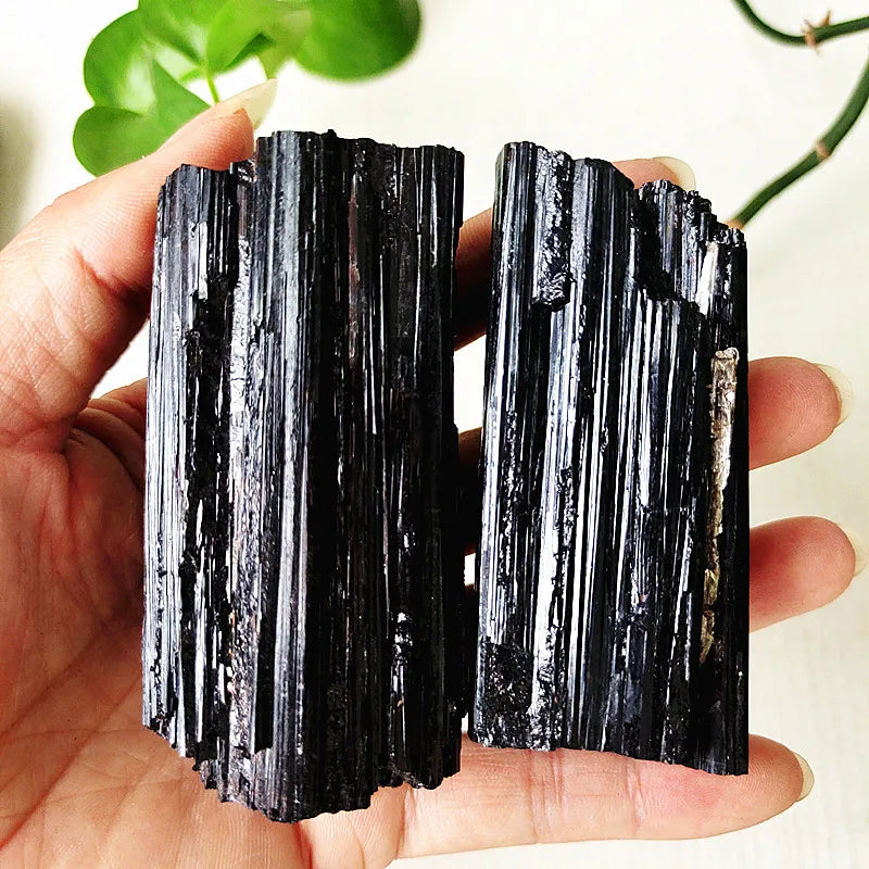 Natural Black Tourmaline Raw Crystal Stone Mineral Specimen Room Decor Home Spiritual Energy Meditation Piedras Naturales y Mine