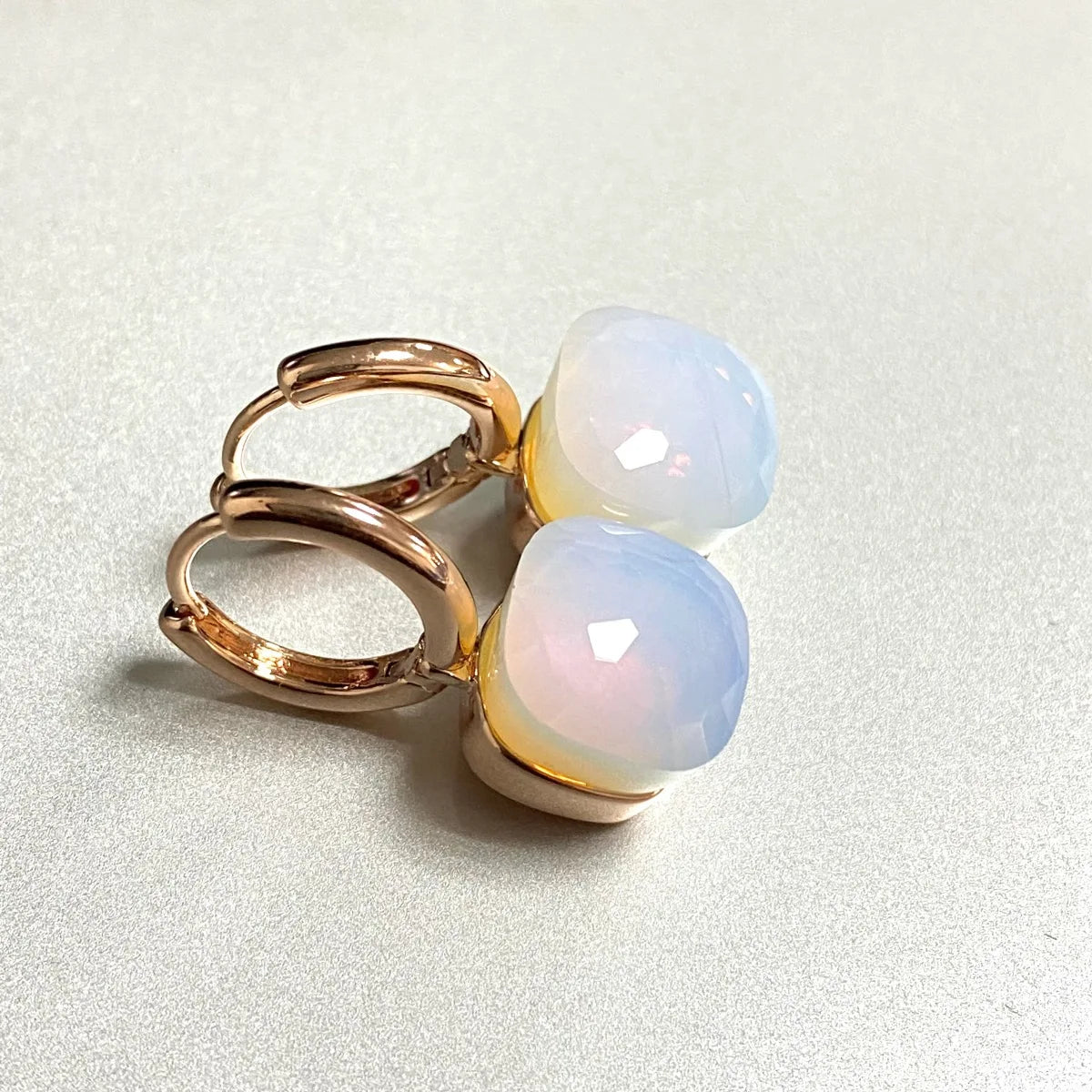 Classic Crystal Earrings Candy Square Earrings Platinum Plated Water Drop Candy Color Earrings Women Crystal Jewelry Gift