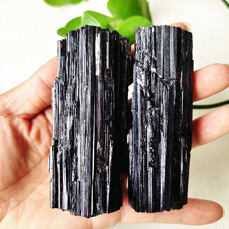Natural Black Tourmaline Raw Crystal Stone Mineral Specimen Room Decor Home Spiritual Energy Meditation Piedras Naturales y Mine