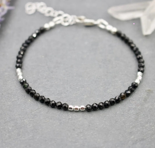 Black Tourmaline Empath Protection Bracelet for Women